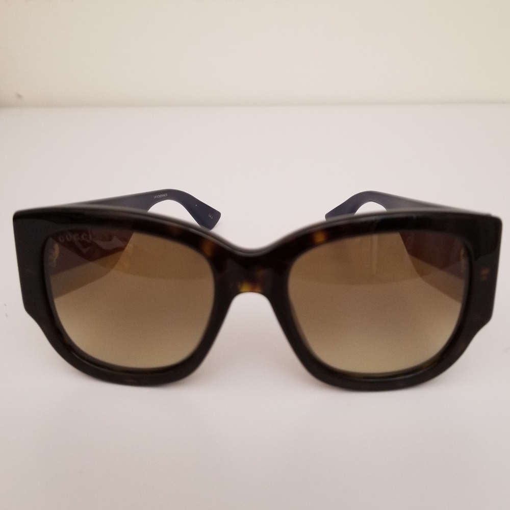 Gucci 53mm square Sunglasses Havana brown - Picture 3 of 8